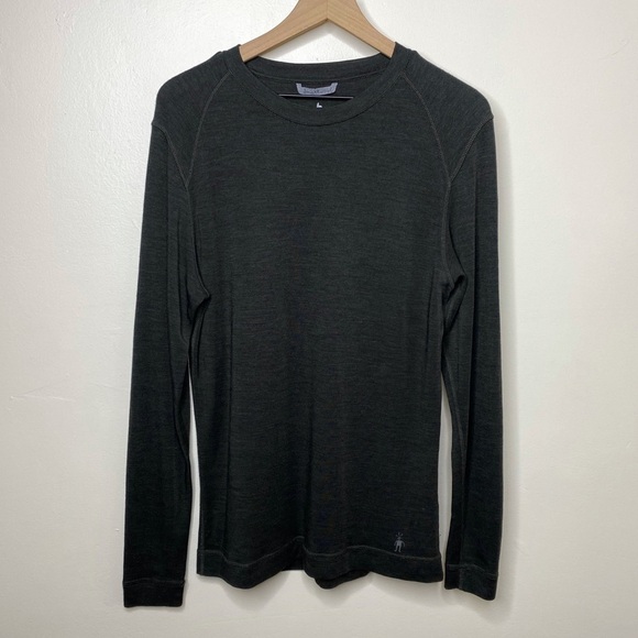 Smartwool 100% Merino Wool Dark Green Sweater - Picture 1 of 7
